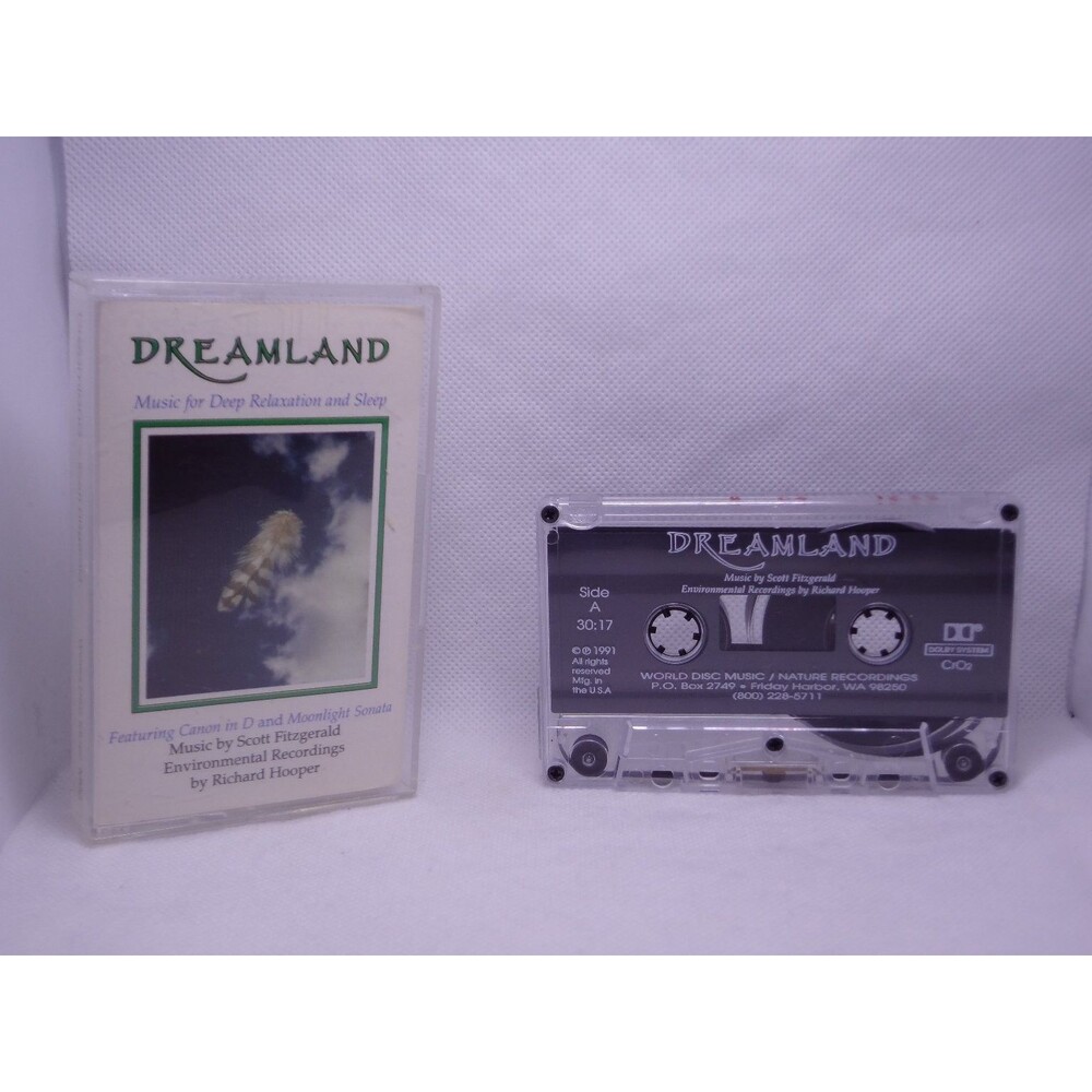 Scott Fitzgerald DREAMLAND Cassette 1991 WORLD DISC MUSIC Relaxation Sleep